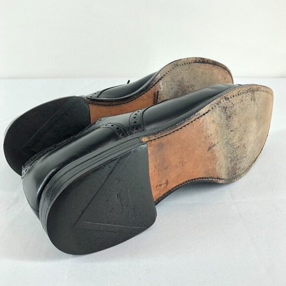 Allen Edmonds Black Sanford Leather Cap Toe Oxford Dress Shoes Size 10 D - Picture 7 of 9